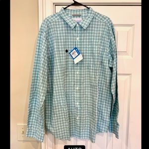 COLUMBIA Men’s Steeple Ridge Long Sleeve Button Down Shirt! NWT!